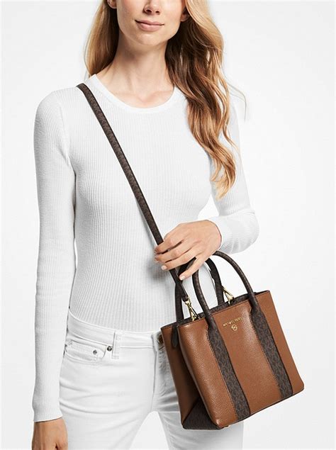 michael kors stuffed austin bag|Austin Medium Pebbled Leather Messenger Bag .